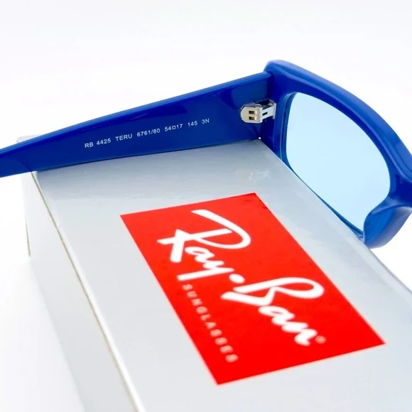 Ray-Ban Sunglasses RB4425 Teru Bio Based Polished Electric Blue Light blue Lens - Picture 12 of 14